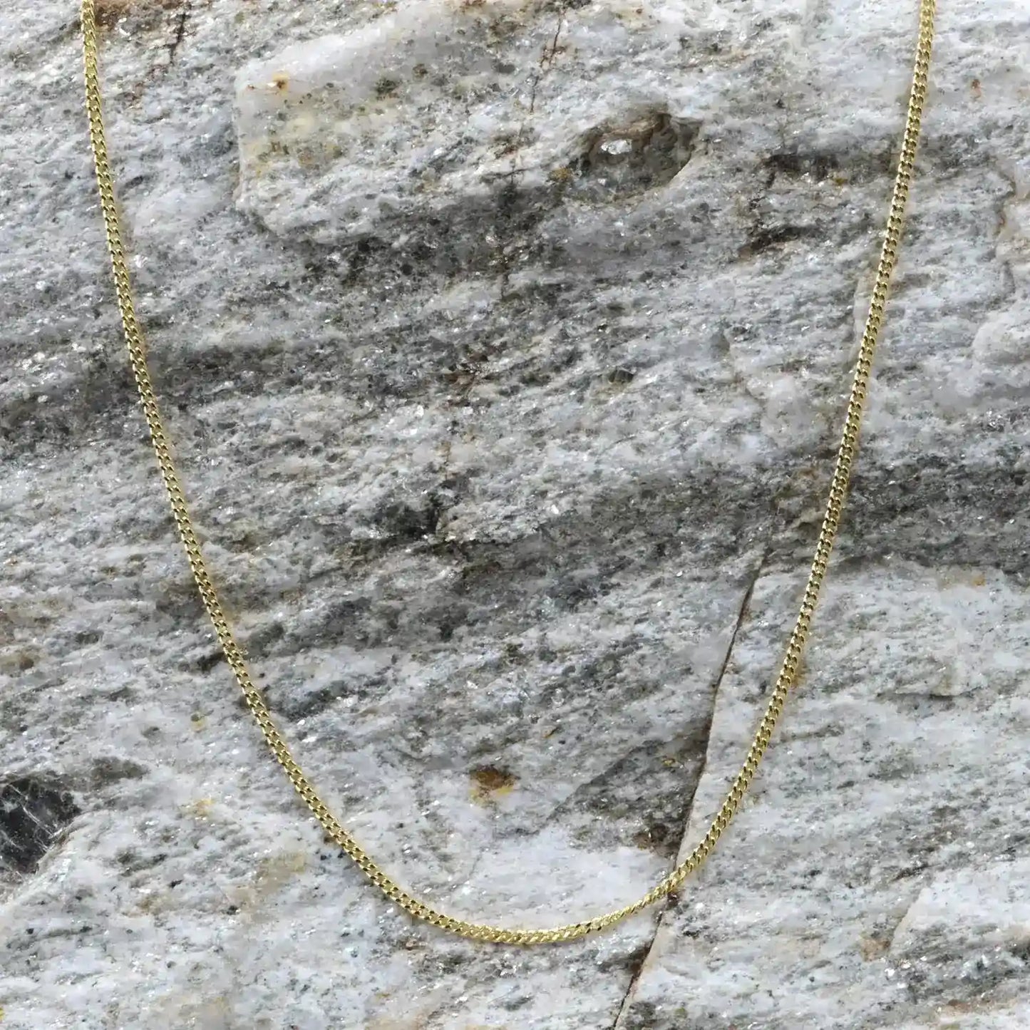 Goldkette Panzerkette Länge 50cm - Breite 1,1mm - 333-8 Karat Gold