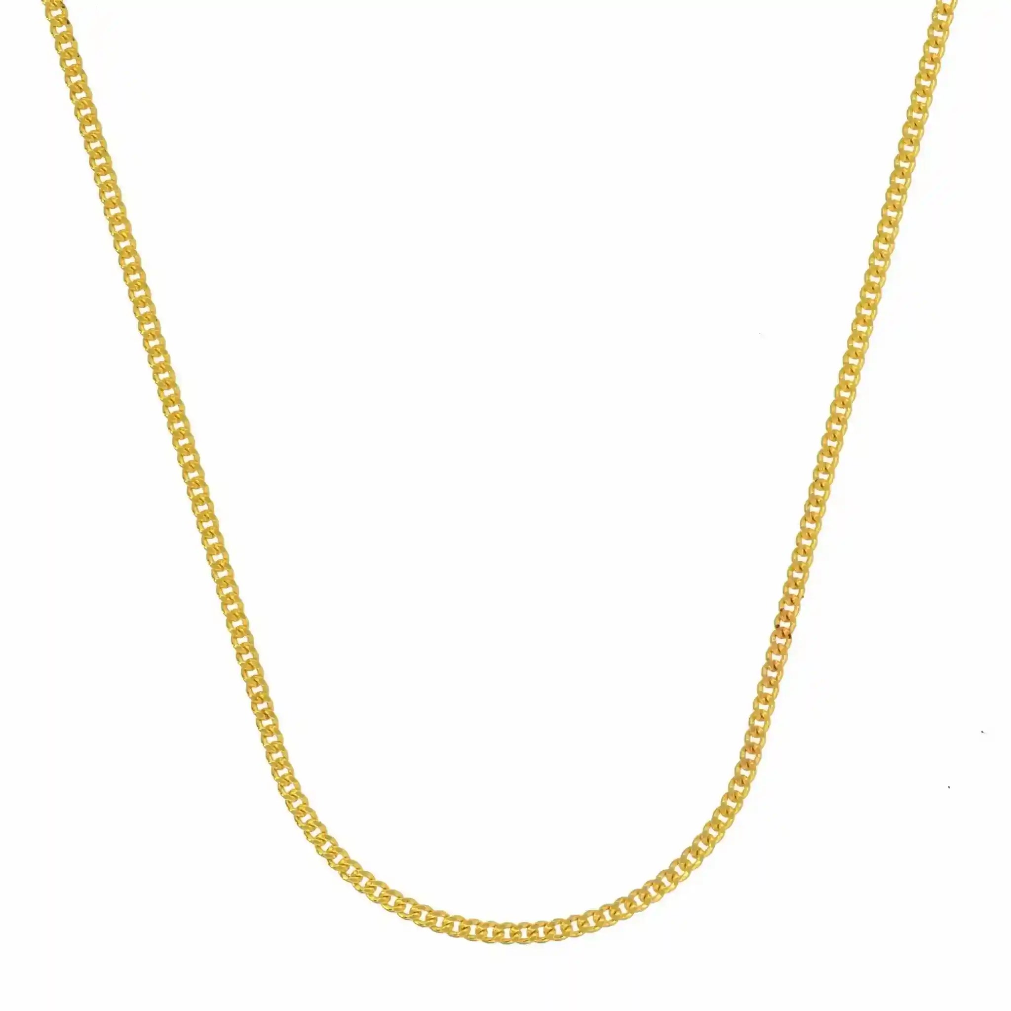 Goldkette Panzerkette Länge 50cm - Breite 1,1mm - 585-14 Karat Gold