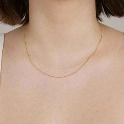 Goldkette Panzerkette Länge 50cm - Breite 1,1mm - 750-18 Karat Gold