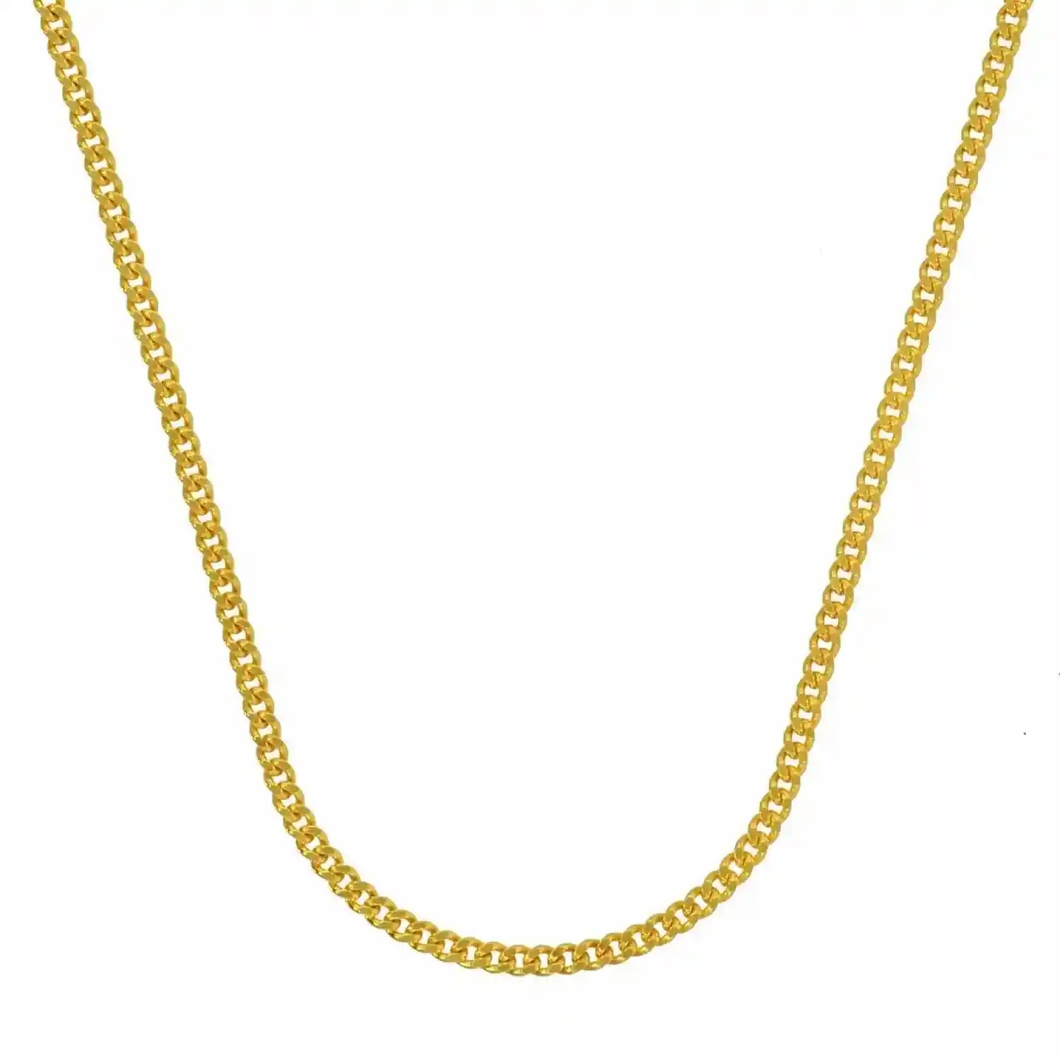 Goldkette Panzerkette Länge 50cm - Breite 1,4mm - 333-8 Karat Gold