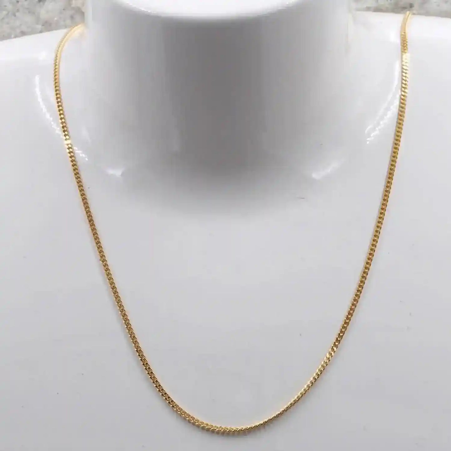 Goldkette Panzerkette Länge 50cm - Breite 1,4mm - 750-18 Karat Gold