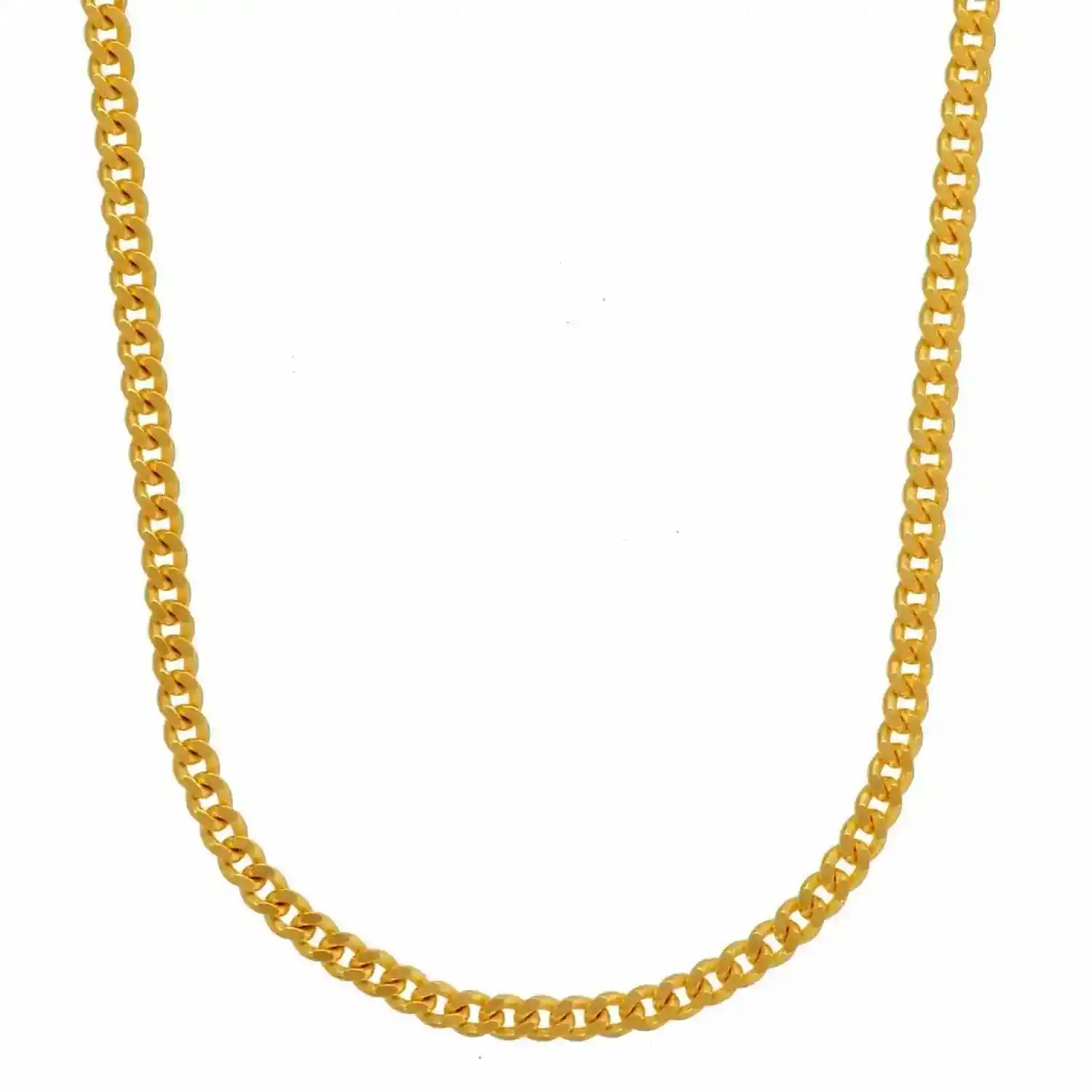 Goldkette Panzerkette Länge 50cm - Breite 1,6mm - 585-14 Karat Gold