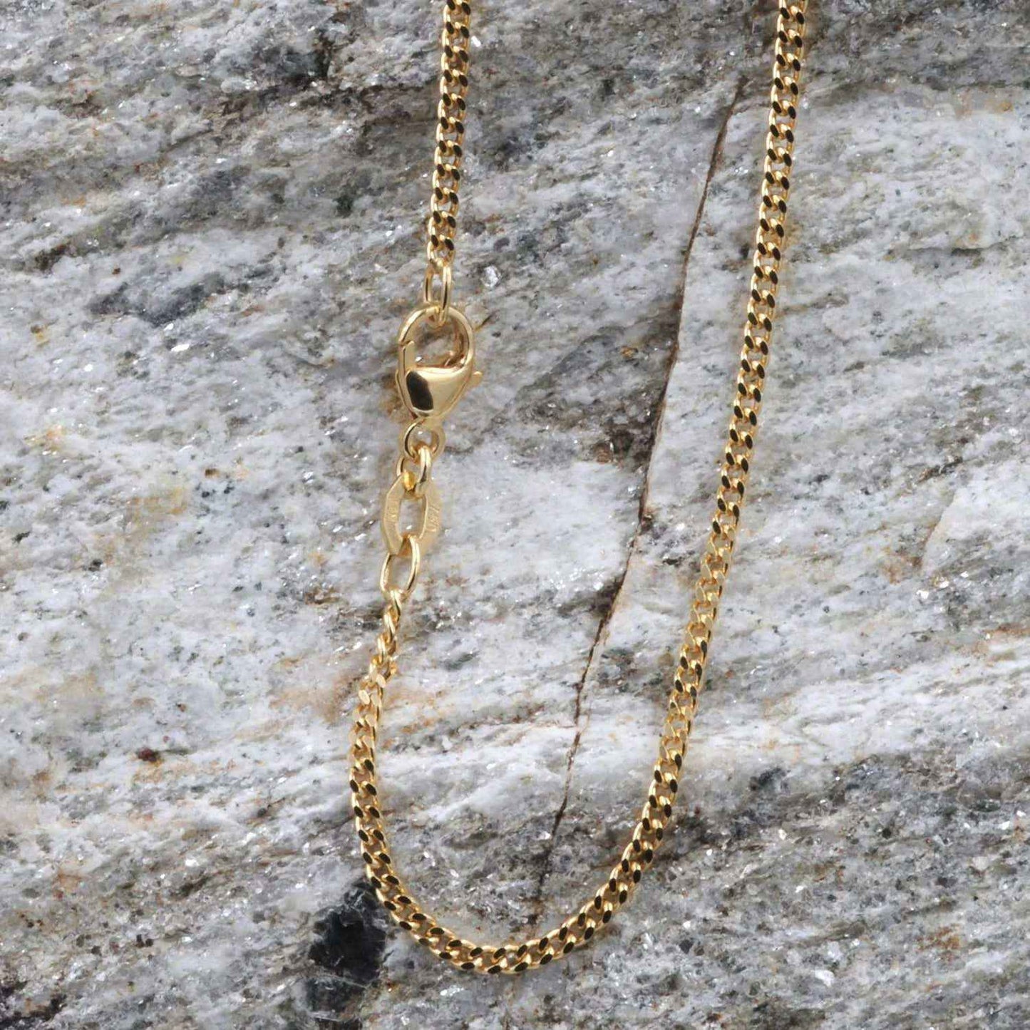 Goldkette Panzerkette Länge 50cm - Breite 1,7mm - 750-18 Karat Gold
