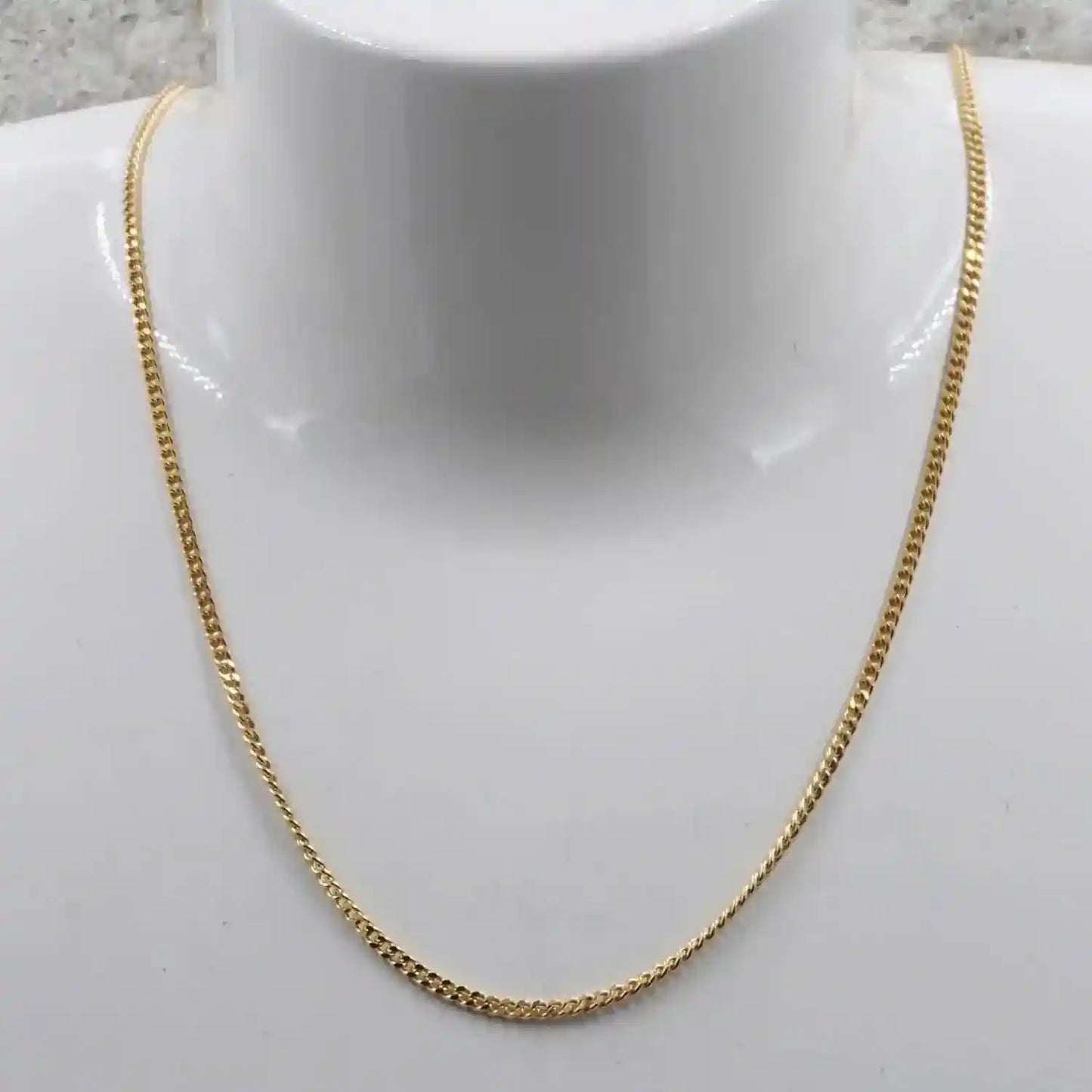 Goldkette Panzerkette Länge 50cm - Breite 1,7mm - 750-18 Karat Gold