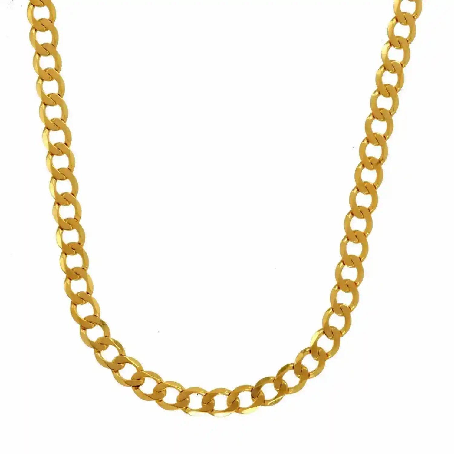 Goldkette Panzerkette Länge 50cm - Breite 2,6mm - 585-14 Karat Gold