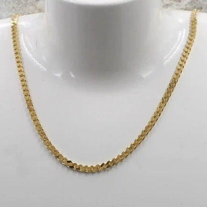 Goldkette Panzerkette Länge 50cm - Breite 3,0mm - 750-18 Karat Gold