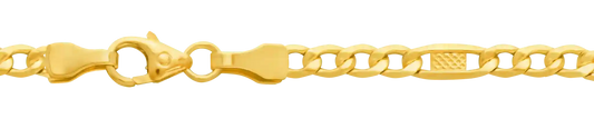 3,5 mm 50 cm 333 - 8 Karat Gold Halskette Panzerkette massiv Gold hochwertige Goldkette  4,1 g