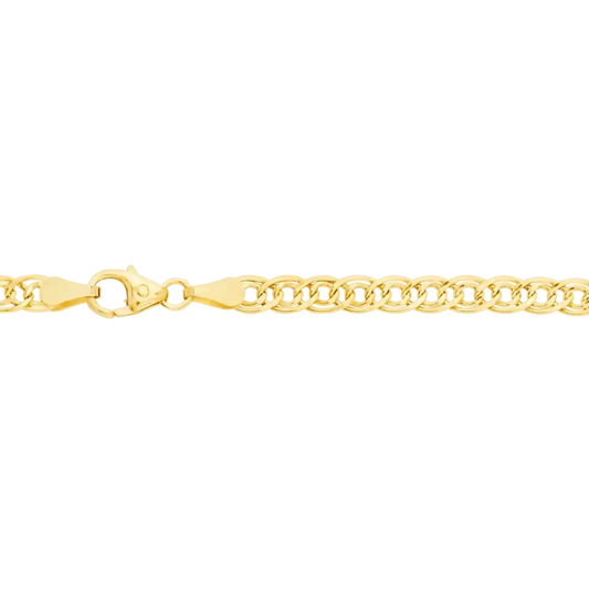 3,5 mm 50 cm 333 - 8 Karat Gold Armkette Zwillingspanzerkette massiv Gold hochwertige Goldkette 4 g