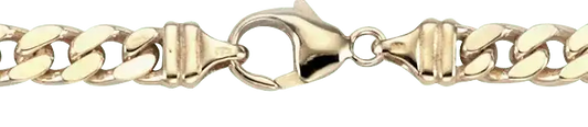 Goldkette Panzerkette Länge 50cm - Breite 6,0mm - 585 - 14 Karat Gold - Firma Holzenplotz - Silberketten - Goldketten.de