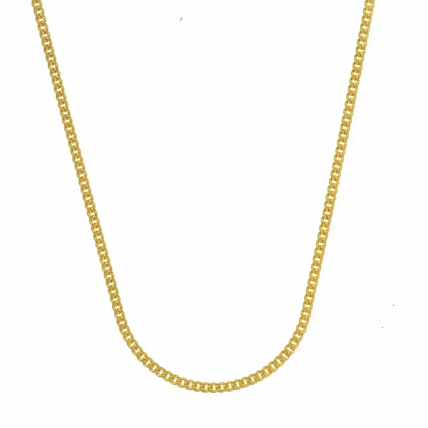 Goldkette Panzerkette Länge 55cm - Breite 1,2mm - 333-8 Karat Gold