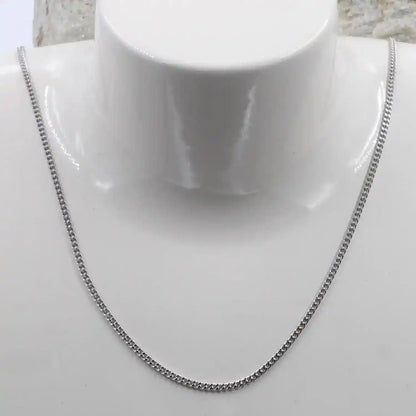 Goldkette Panzerkette Länge 55cm -Breite 1,7mm - 585-14 Karat Weißgold - Firma Holzenplotz - Silberketten-Goldketten.de 