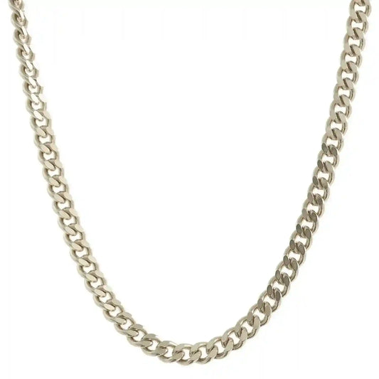 Goldkette Panzerkette Länge 55cm -Breite 1,7mm - 585-14 Karat Weißgold - Firma Holzenplotz - Silberketten-Goldketten.de 