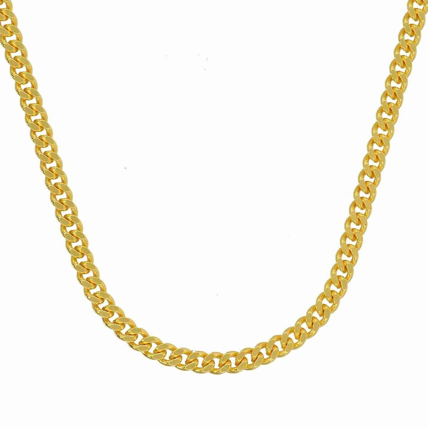 Goldkette Panzerkette Länge 55cm - Breite 2,1mm - 333-8 Karat Gold