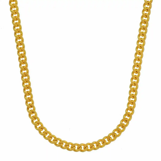 2,1 mm 55 cm 585 - 14 Karat Gold Halskette Panzerkette massiv Gold hochwertige Goldkette  7,8 g