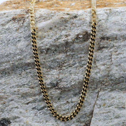Goldkette Panzerkette Länge 55cm - Breite 2,5mm - 750-18 Karat Gold