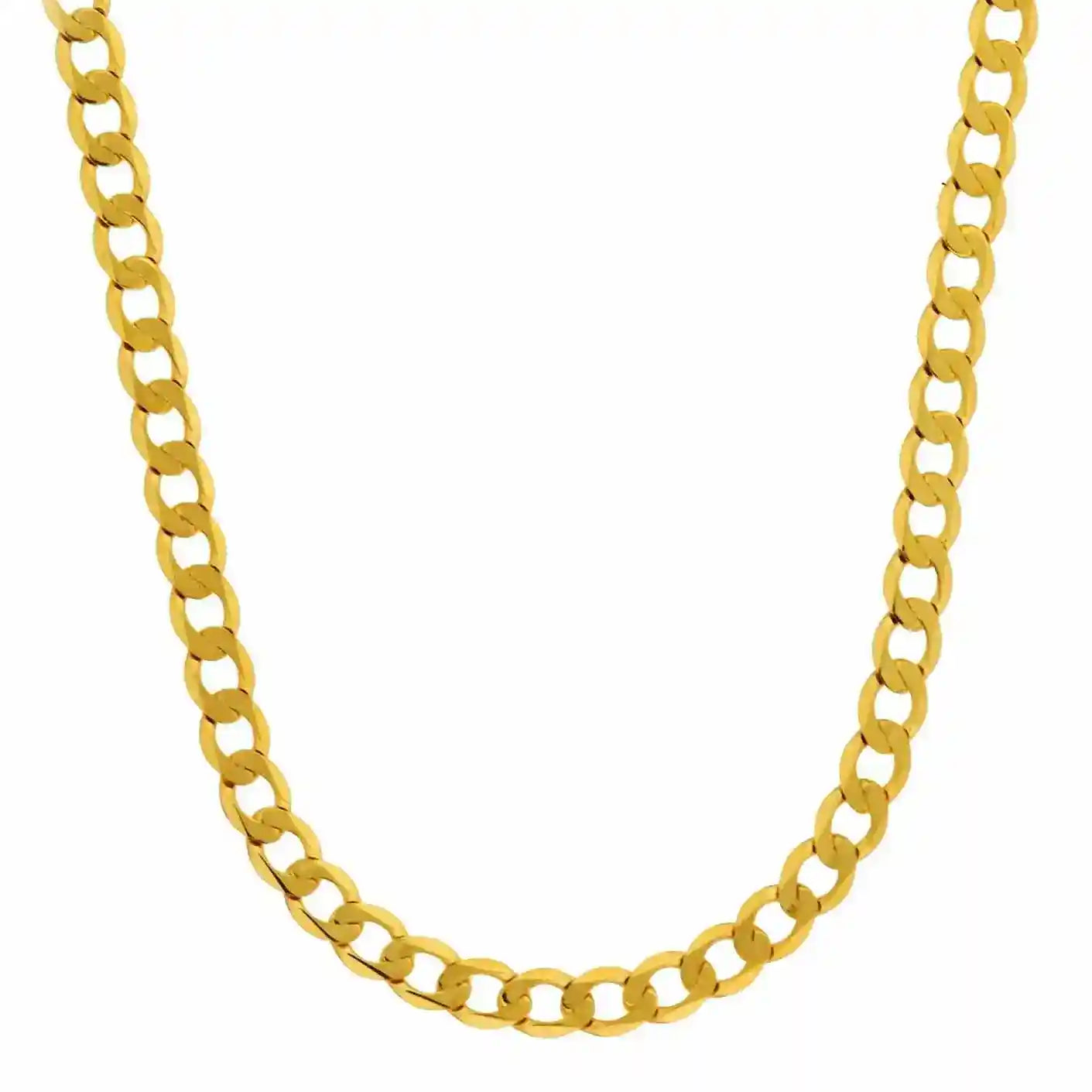 Goldkette Panzerkette Länge 55cm - Breite 3,1mm - 333-8 Karat Gold