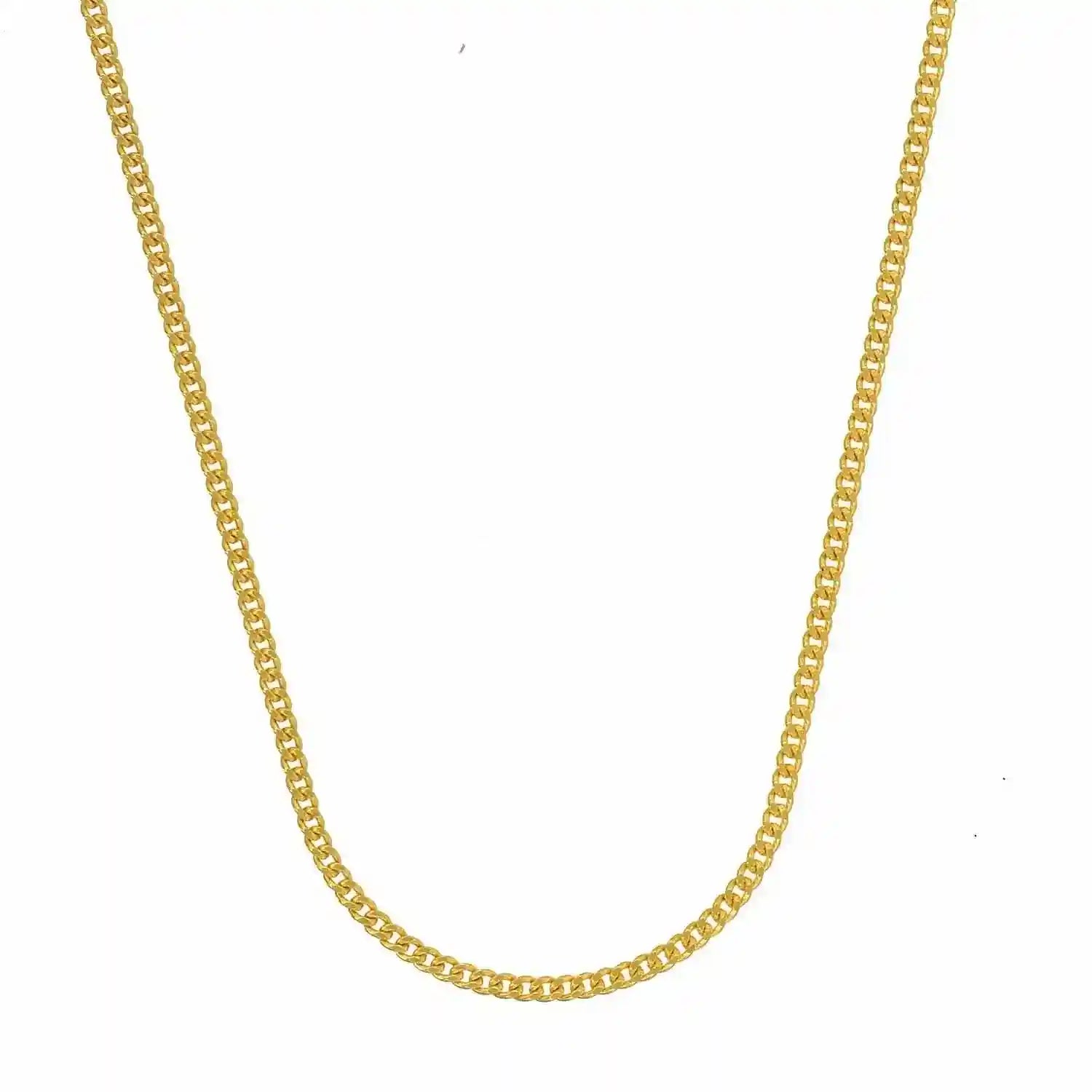Goldkette Panzerkette Länge 60cm - Breite 1,2mm - 333-8 Karat Gold
