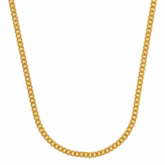 Goldkette Panzerkette Länge 60cm - Breite 1,4mm - 585 - 14 Karat Gold - Firma Holzenplotz - Silberketten - Goldketten.de
