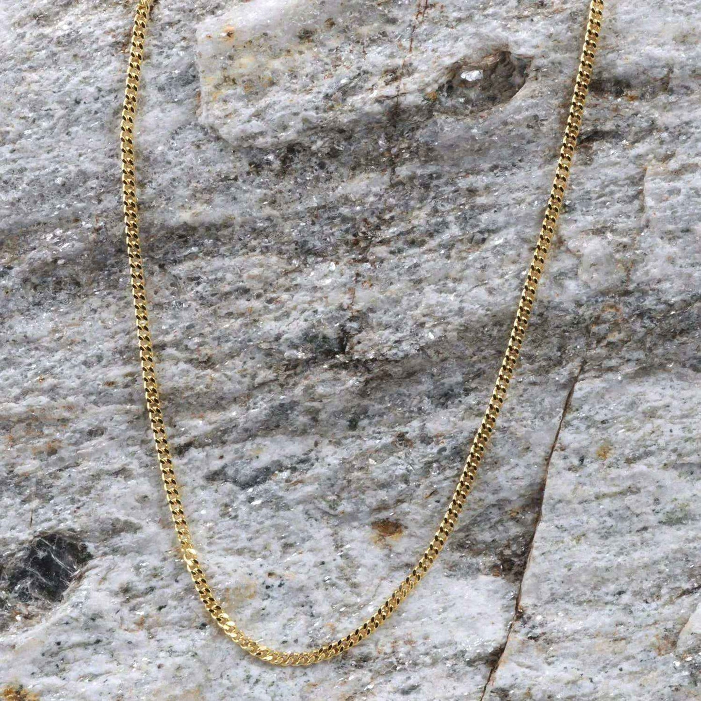 Goldkette Panzerkette Länge 60cm - Breite 1,4mm - 585-14 Karat Gold