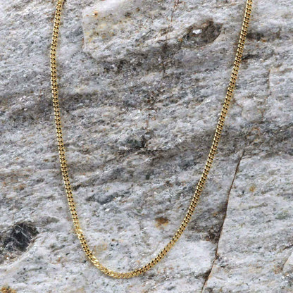 Goldkette Panzerkette Länge 60cm - Breite 1,4mm - 585-14 Karat Gold
