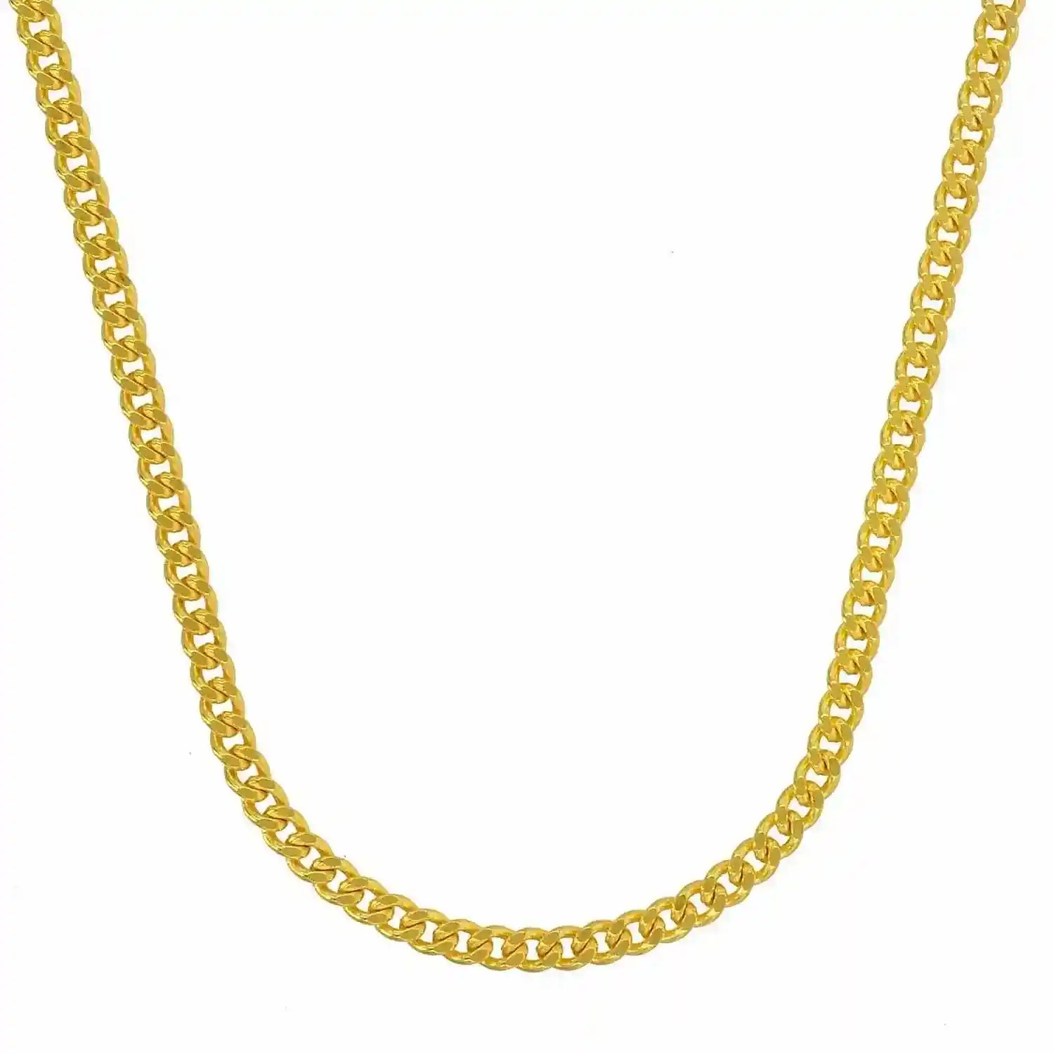 Goldkette Panzerkette Länge 60cm - Breite 1,7mm - 333-8 Karat Gold
