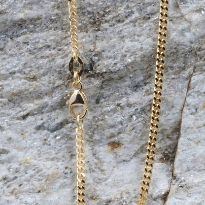 Goldkette Panzerkette Länge 60cm - Breite 2,1mm - 750-18 Karat Gold