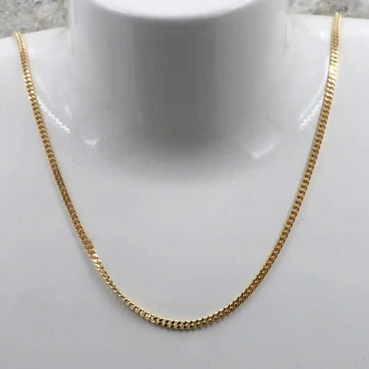 Goldkette Panzerkette Länge 60cm - Breite 2,1mm - 750-18 Karat Gold