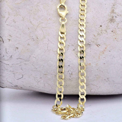 Goldkette Panzerkette weit Breite 3,3mm - 333-8 Karat Gold - Firma Holzenplotz - Silberketten-Goldketten.de 