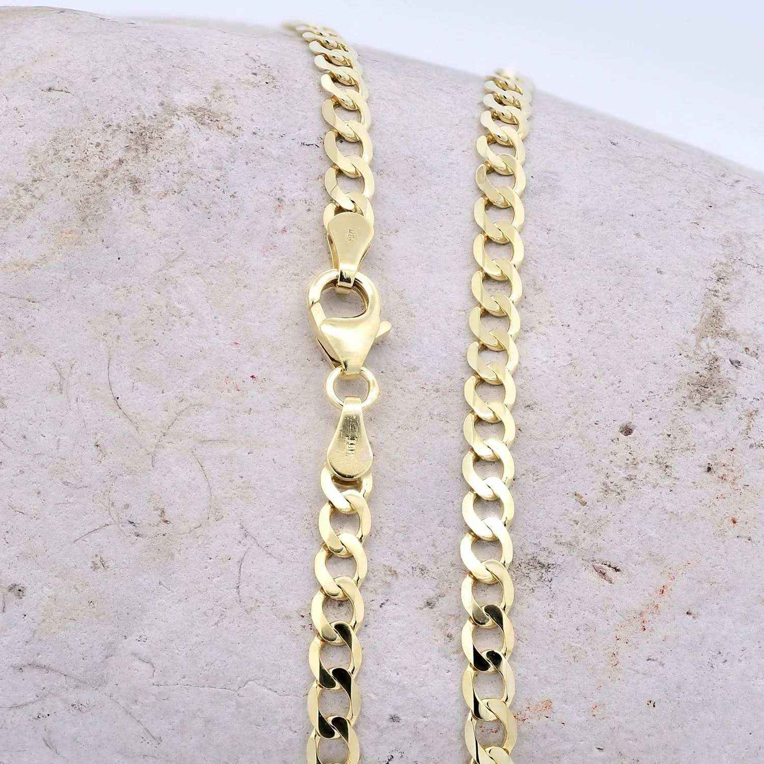 Goldkette Panzerkette weit Breite 3,3mm - 333-8 Karat Gold - Firma Holzenplotz - Silberketten-Goldketten.de 