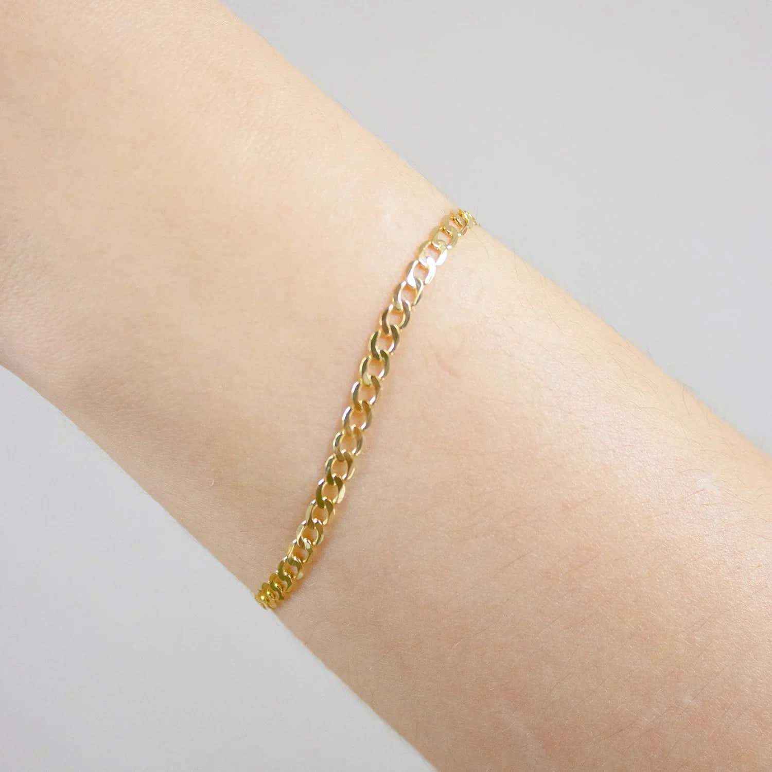 Goldkette Panzerkette weit Breite 3,3mm - 333-8 Karat Gold - Firma Holzenplotz - Silberketten-Goldketten.de 