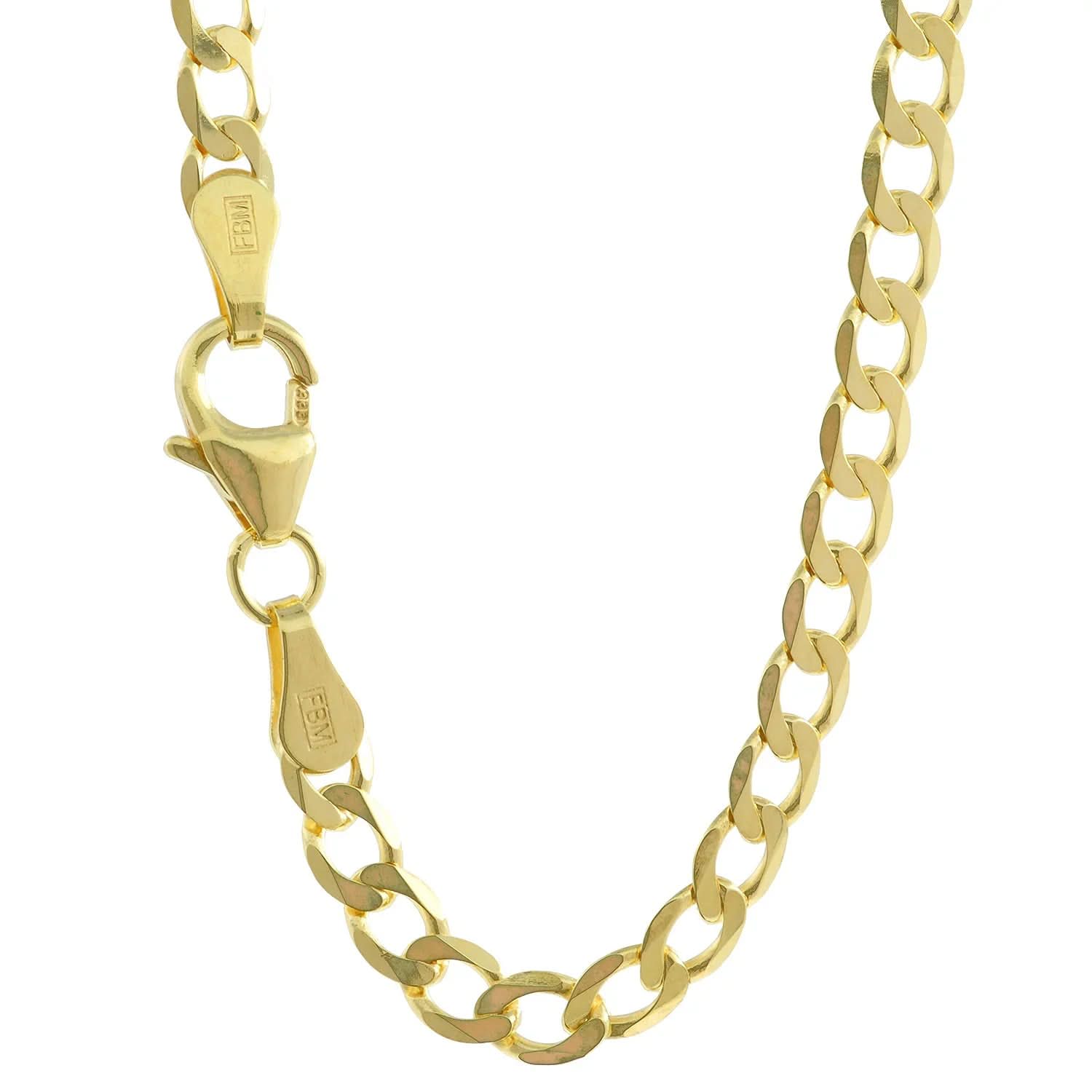 Goldkette Panzerkette weit Breite 3,3mm - 333 - 8 Karat Gold - Firma Holzenplotz - Silberketten - Goldketten.de