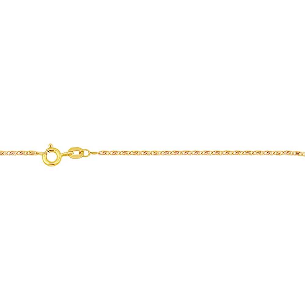 Goldkette S-Panzer Collier Länge 38cm - Breite 1,3mm - 333-8 Karat Gold