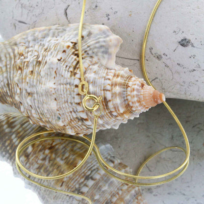 Goldkette Schlangenkette Breite 0,8mm - 585-14 Karat Gold