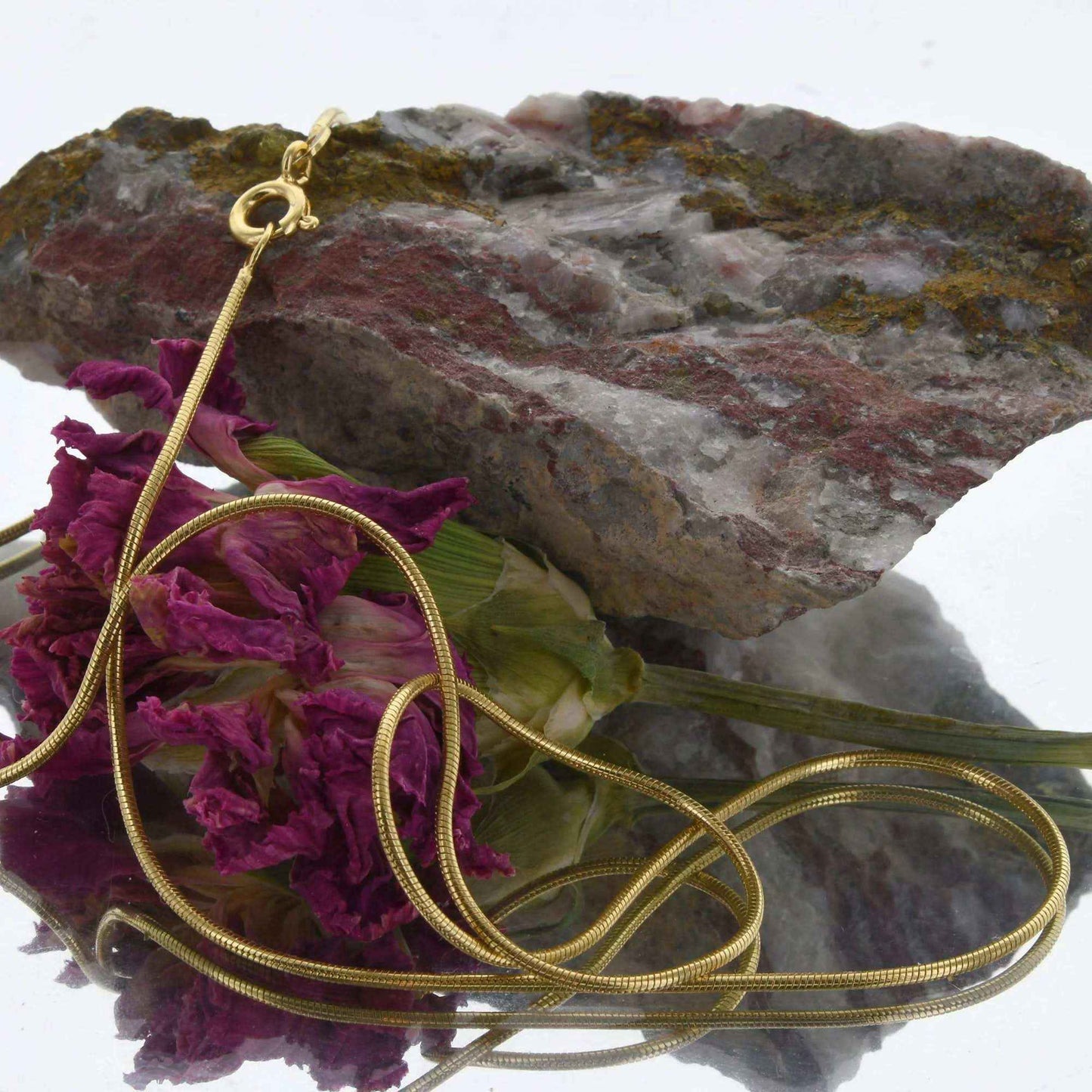 Goldkette Schlangenkette Breite 0,9mm - 585-14 Karat Gold