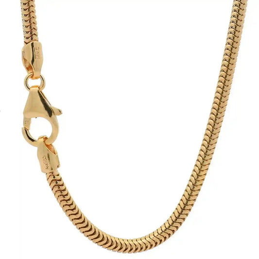 Goldkette Schlangenkette Breite 2,5mm - 585-14 Karat Gold - Firma Holzenplotz - Silberketten-Goldketten.de 
