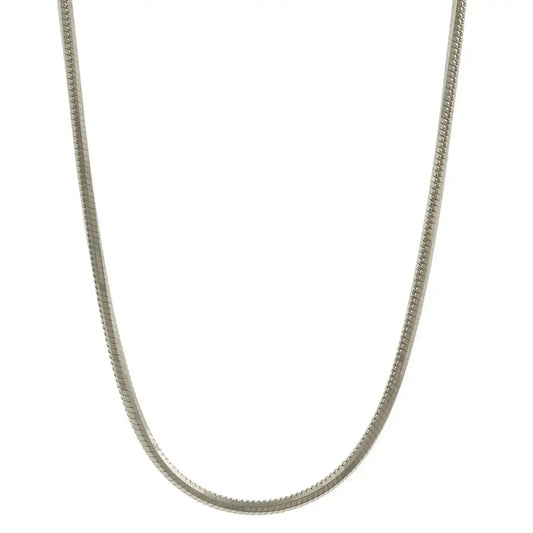 Goldkette Schlangenkette Länge 42cm - Breite 0,8mm - 333 - 8 Karat Weißgold - Firma Holzenplotz - Silberketten - Goldketten.de