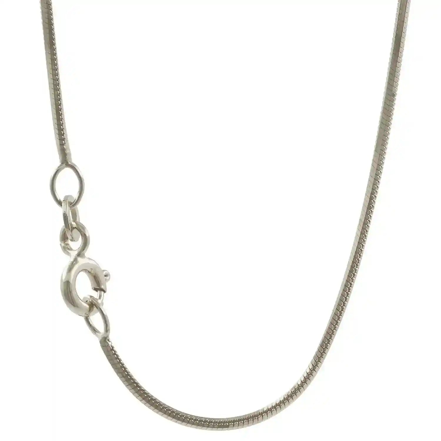 Goldkette Schlangenkette Länge 42cm - Breite 0,8mm - 333-8 Karat Weißgold - Firma Holzenplotz - Silberketten-Goldketten.de 