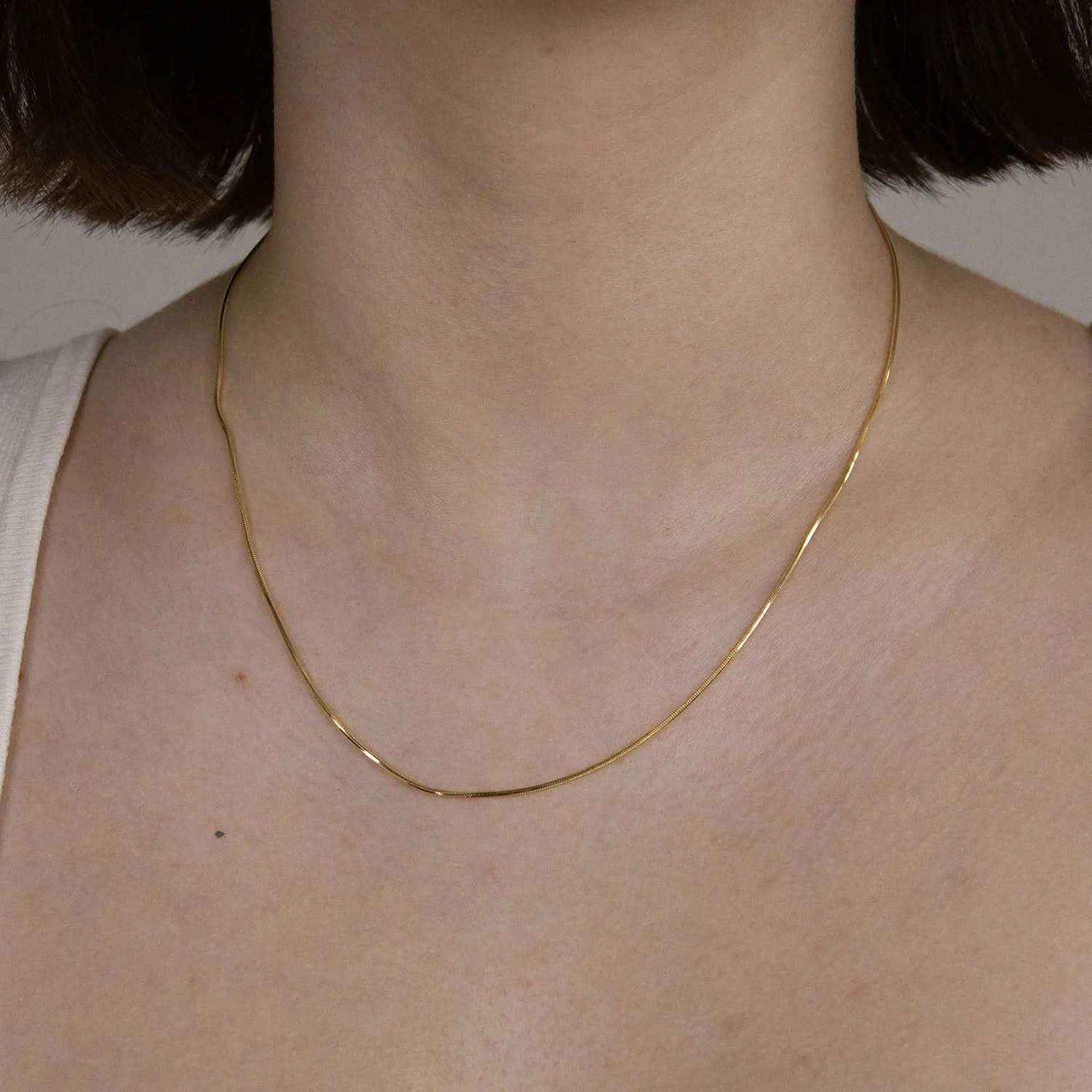 Goldkette Schlangenkette Länge 42cm - Breite 0,9mm - 333-8 Karat Gold