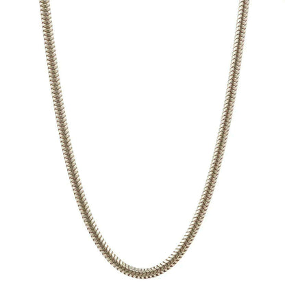 1,6 mm 42 cm 585 - 14 Karat Weißgold Schlangenkette rund massiv Gold hochwertige Goldkette  5,6 g