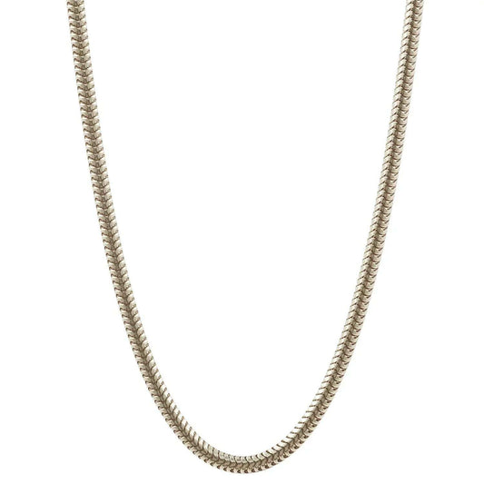 Goldkette Schlangenkette Länge 42cm - Breite 1,6mm 585 14 Karat Weißgold - Firma Holzenplotz - Silberketten - Goldketten.de