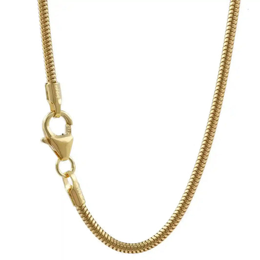 Goldkette Schlangenkette Länge 45cm - Breite 1,6mm - 333-8 Karat Gold