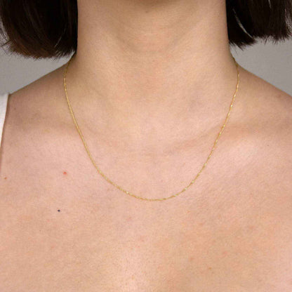 Goldkette Singapurkette Breite 1,0mm - 585-14 Karat Gold