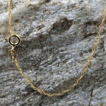 Goldkette Singapurkette Breite 1,2mm - 585-14 Karat Gold