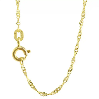 Goldkette Singapurkette Breite 1,2mm - 585-14 Karat Gold