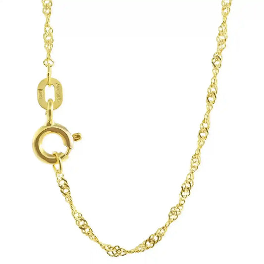Goldkette Singapurkette Breite 1,2mm - 585-14 Karat Gold - Firma Holzenplotz - Silberketten-Goldketten.de 