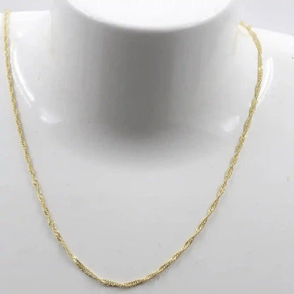 Goldkette Singapurkette Breite 1,4mm - 585-14 Karat Gold