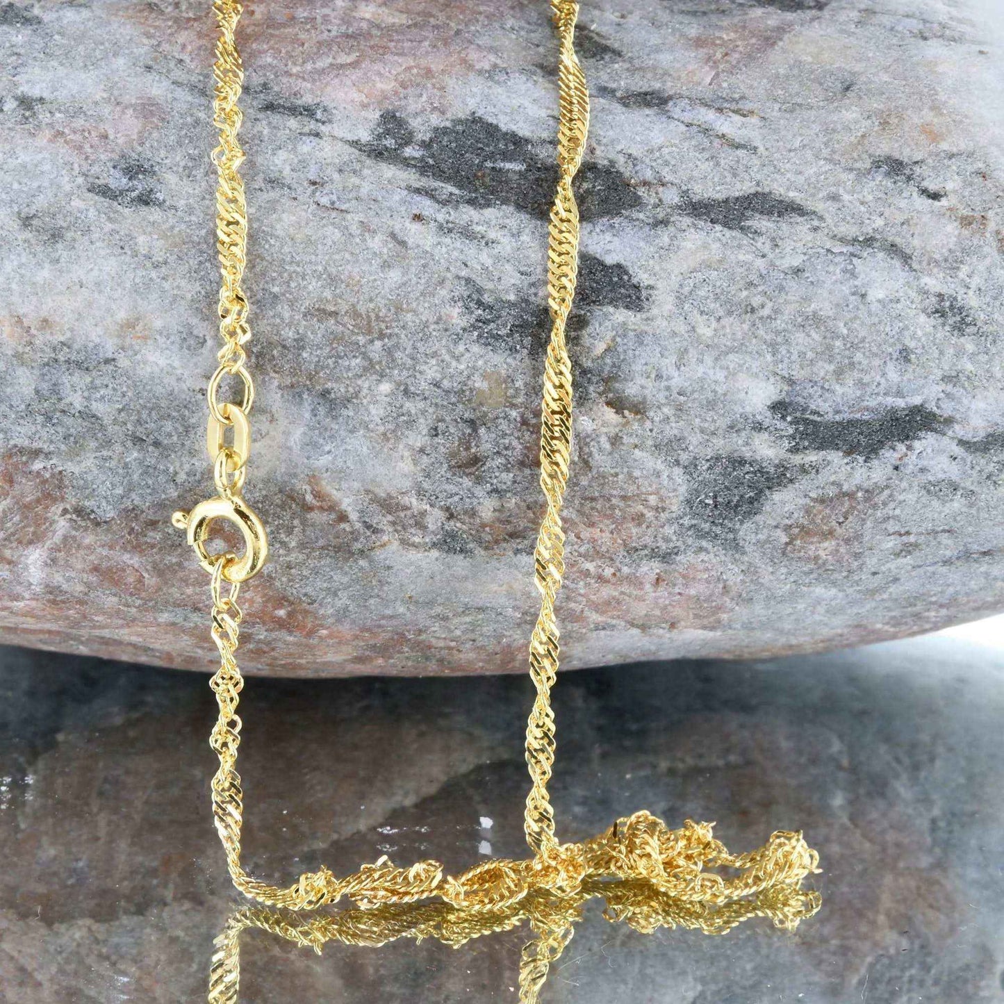 Goldkette Singapurkette Breite 1,8mm - 585-14 Karat Gold