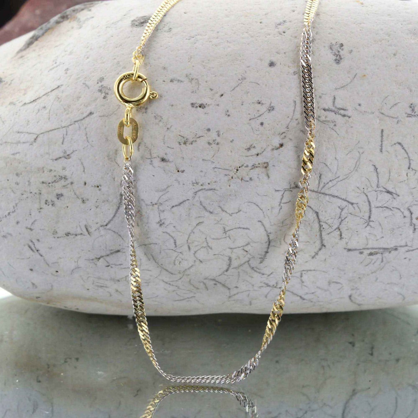 Goldkette Singapurkette Breite 1,8mm - 585-14 Karat Gold