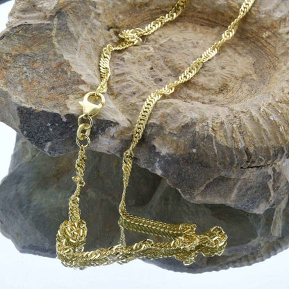 Goldkette Singapurkette Breite 2,2mm - 333-8 Karat Gold