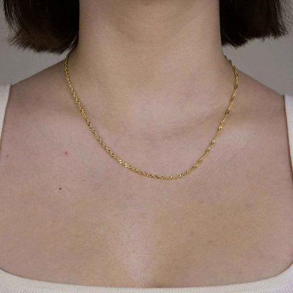 Goldkette Singapurkette Breite 2,2mm - 585-14 Karat Gold